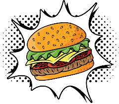 sticker burguer